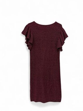 Express Women's Knit Sweater dress - Burgundy/wine/purple Size S